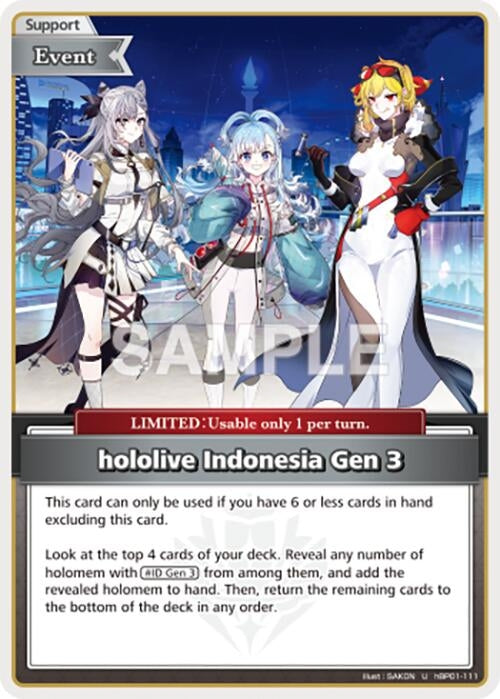 Image for hololive Indonesia Gen  (U) (hBP01-111) - Hololive