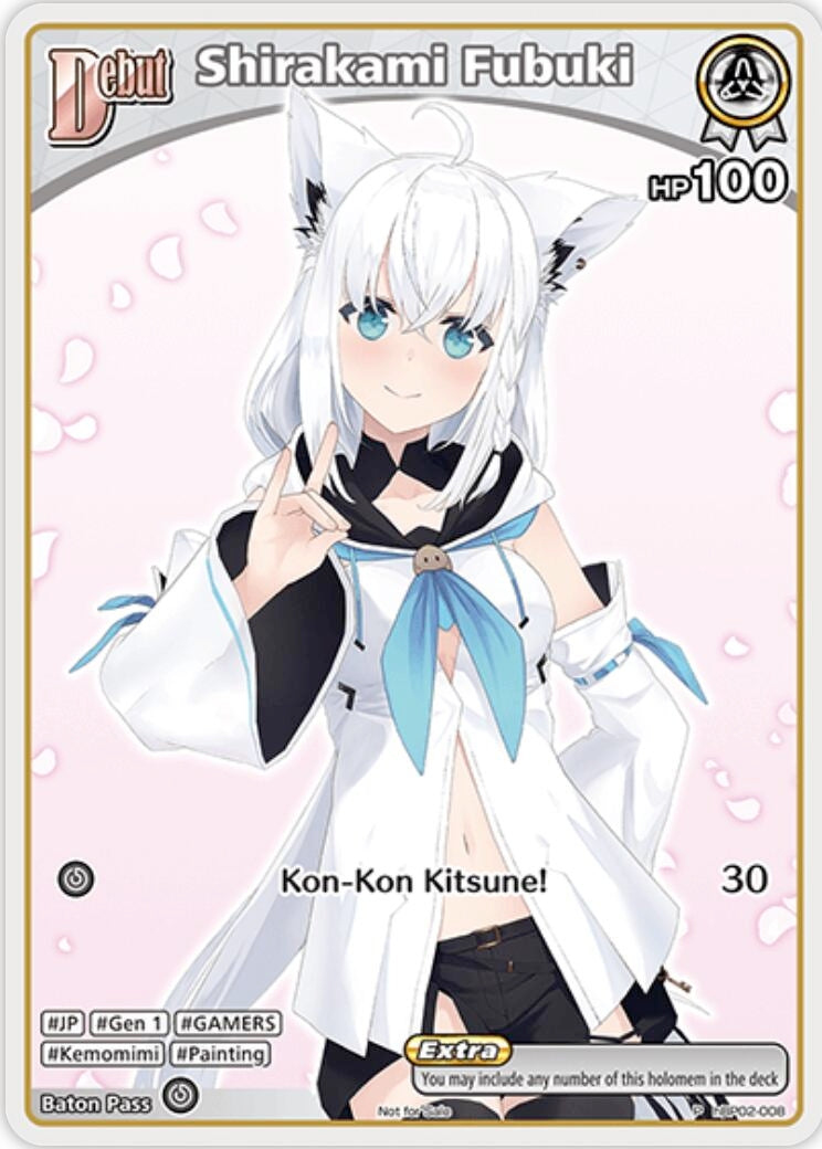 Image for Shirakami Fubuki (P) (hBP02-008) (hBP02-008) - Hololive